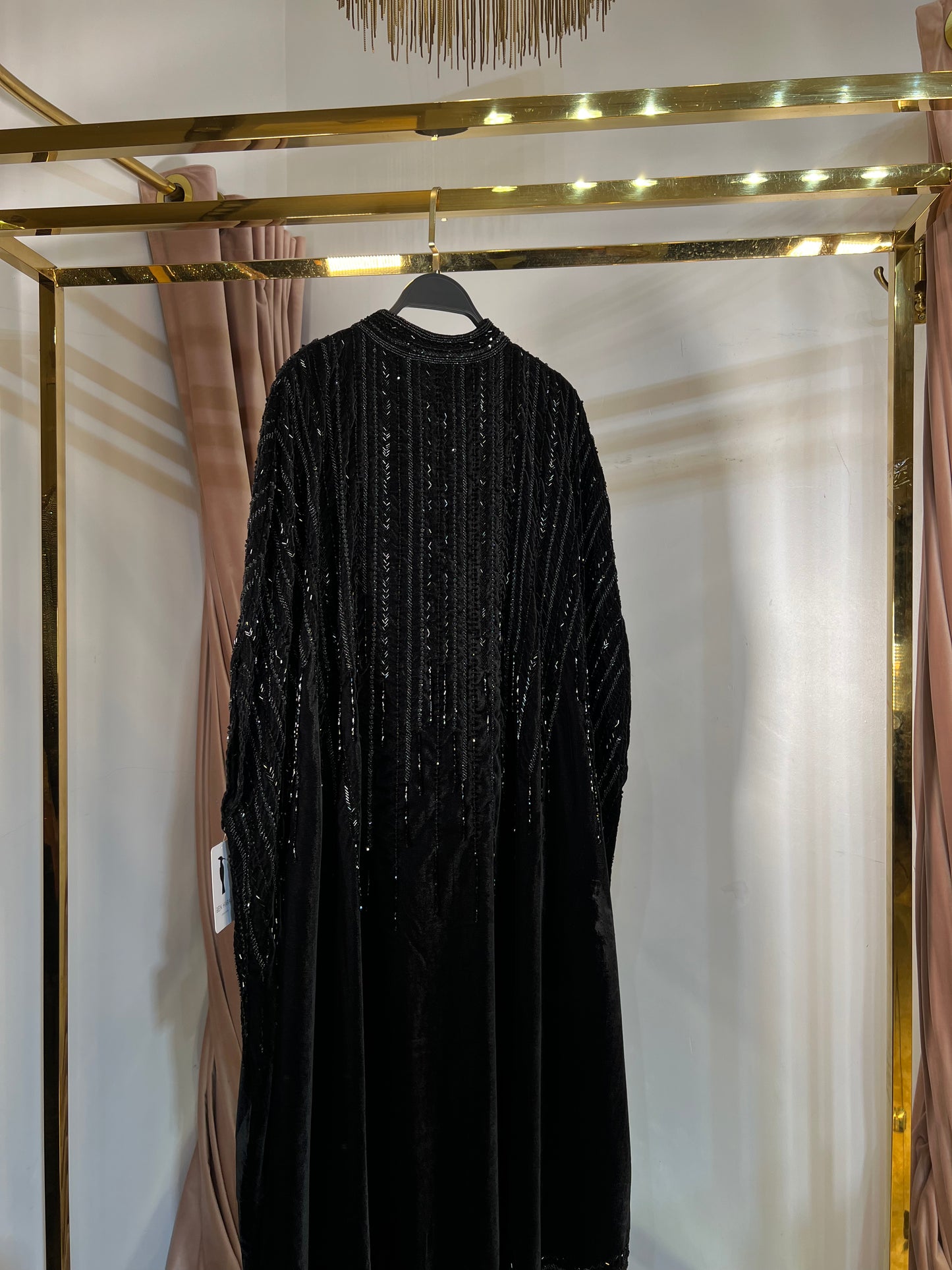 H11 Sheikha Hanadi velvet Abaya