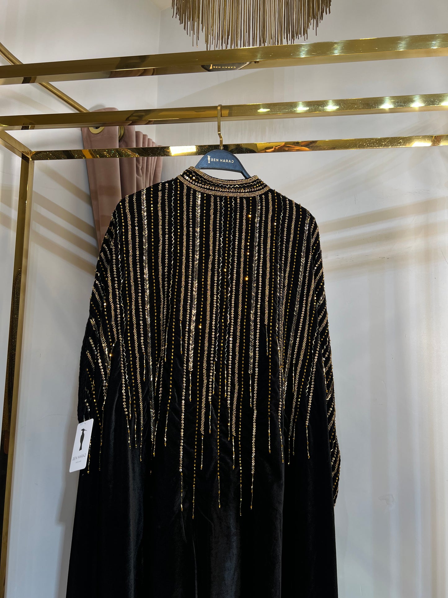 H11 Sheikha Hanadi velvet Abaya