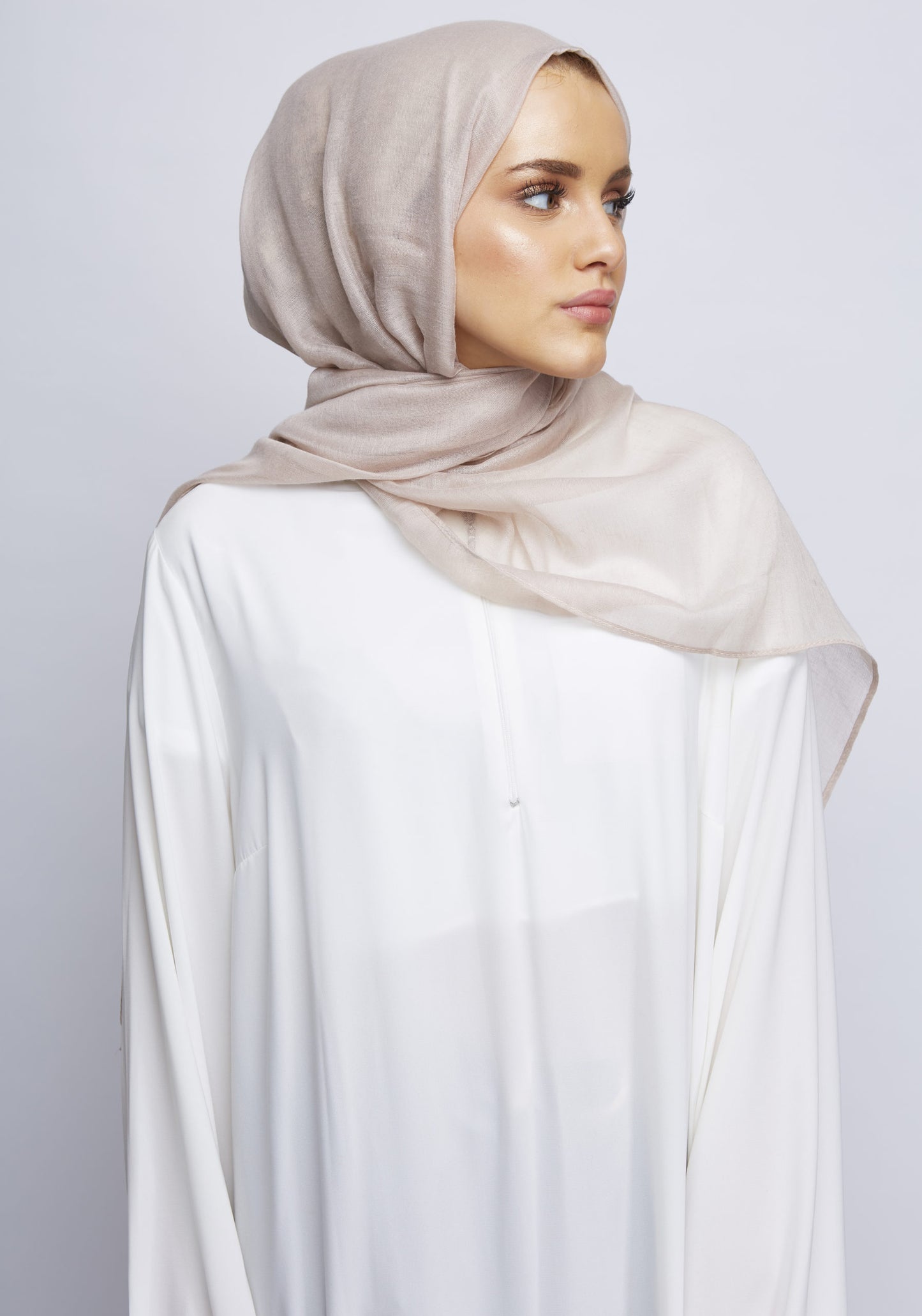 Stone Plain Maxi Hijab