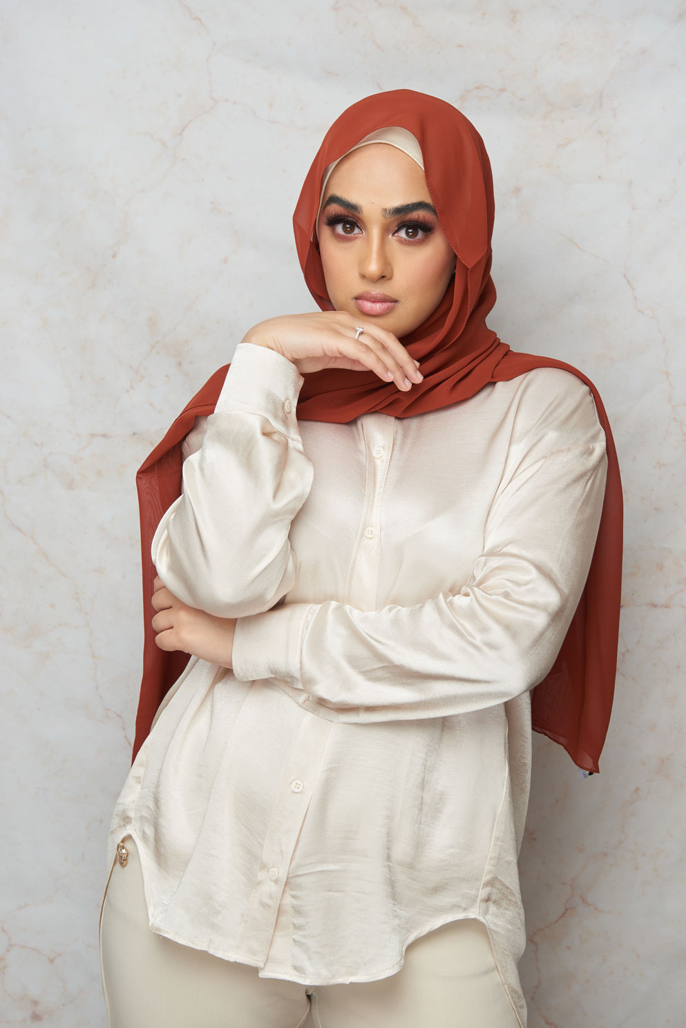 Janet Rust Premium Chiffon Hijab