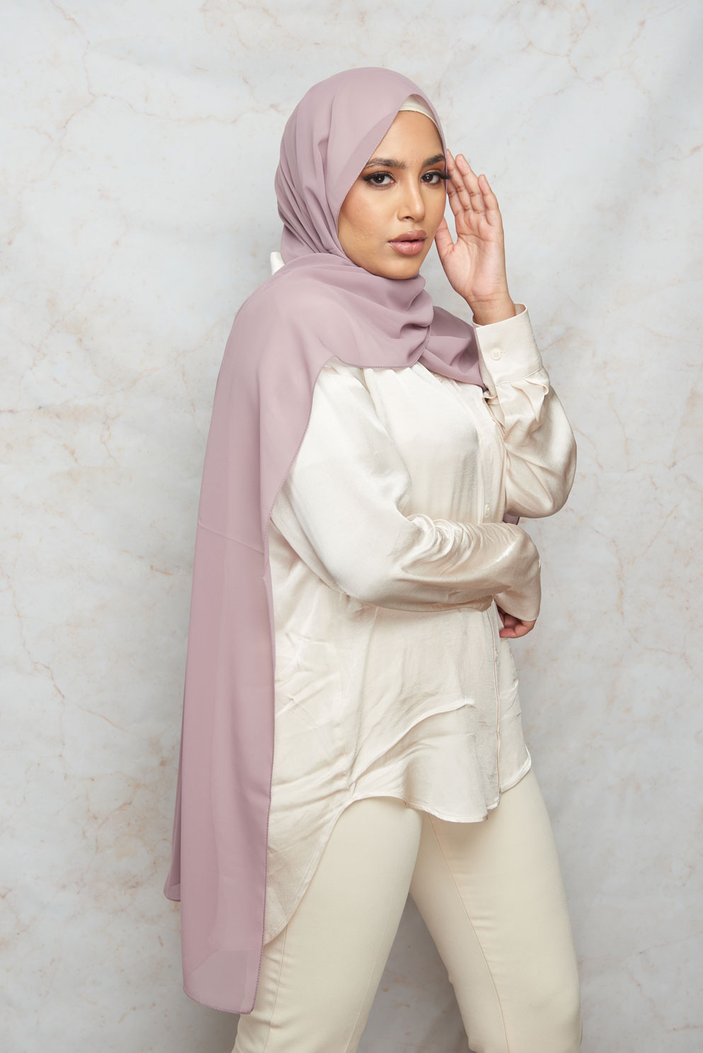 Pale Rose Premium Chiffon Hijab