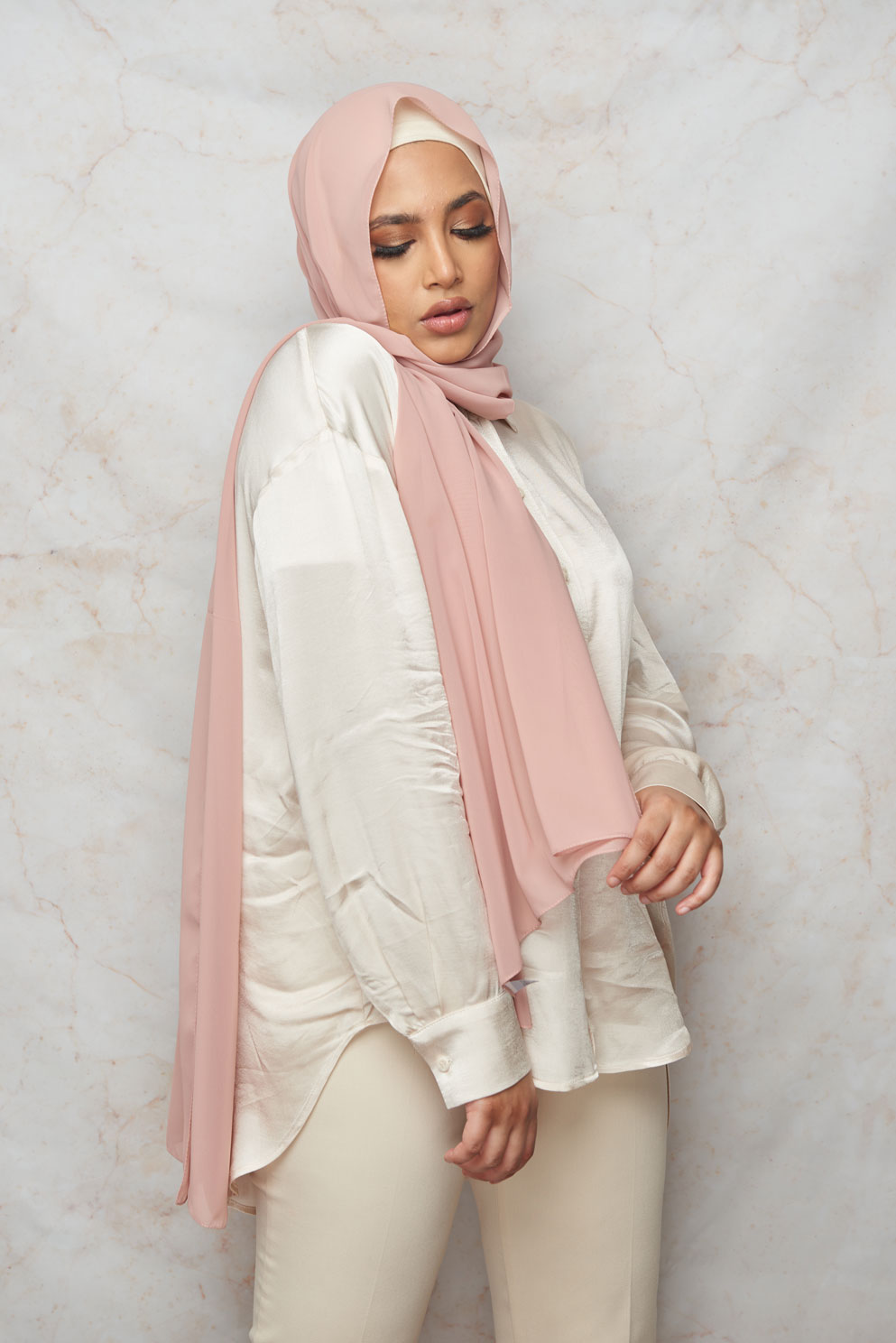 Pink Sand Premium Chiffon Hijab