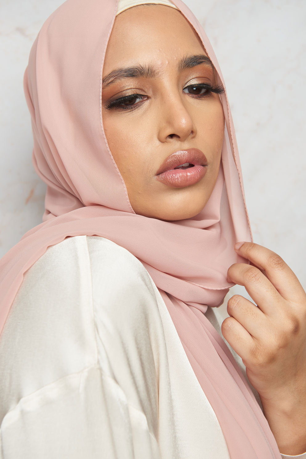Veiled Pink Premium Chiffon Hijab