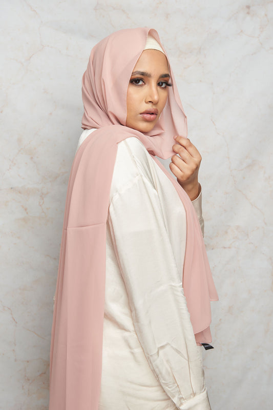 Veiled Pink Premium Chiffon Hijab