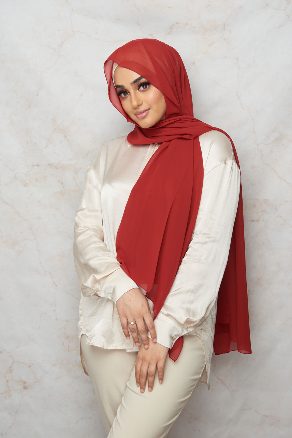 Paprika Premium Chiffon Hijab