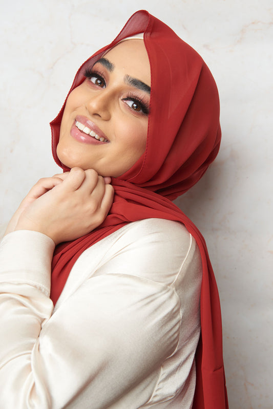 Paprika Premium Chiffon Hijab