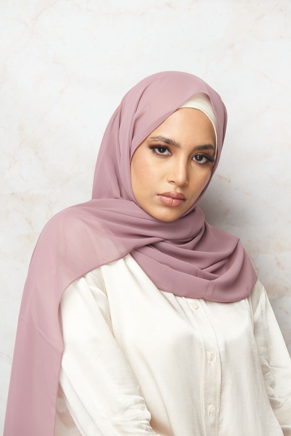 Rose Mauve Premium Chiffon Hijab