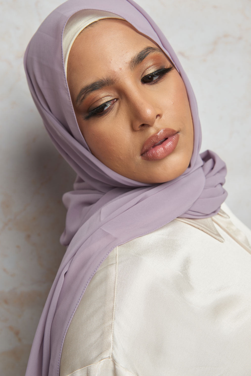 Pale Lavender Premium Chiffon Hijab