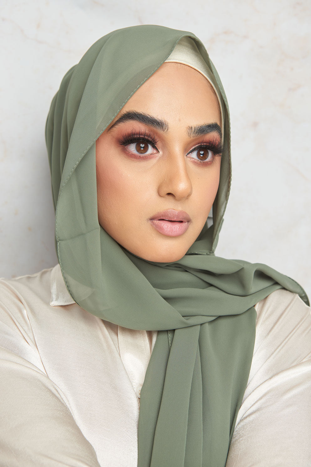 Pale Green Premium Chiffon Hijab