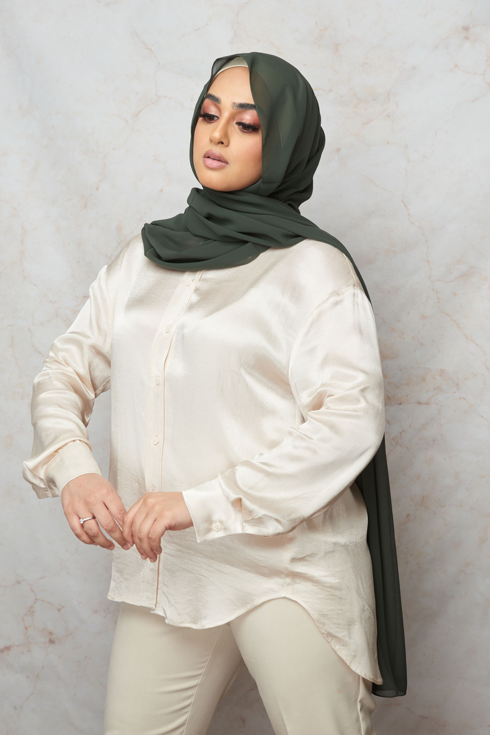 Fir Green Premium Chiffon Hijab
