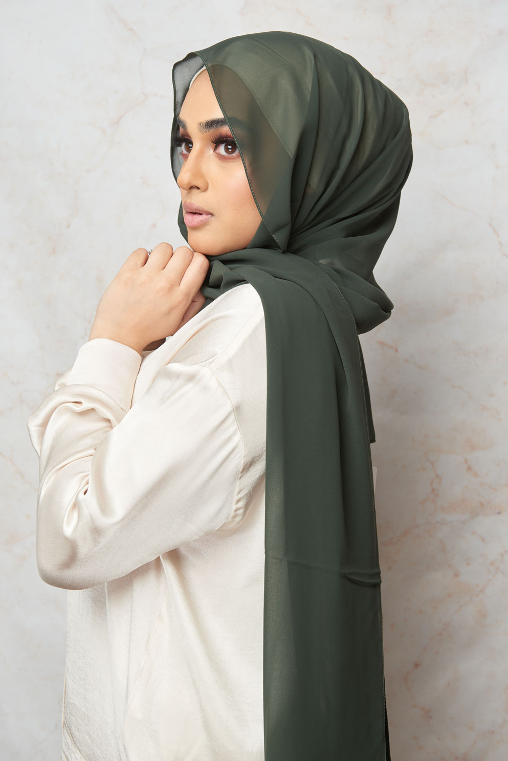 Fir Green Premium Chiffon Hijab