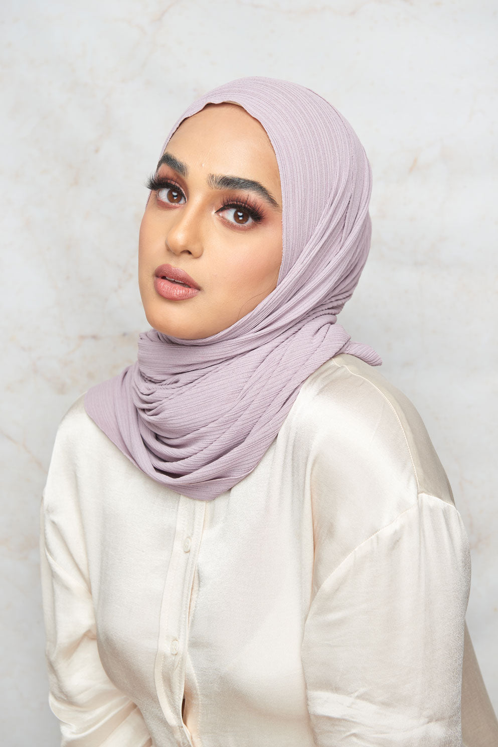 Lilac Premium Stretch Rib Hijab