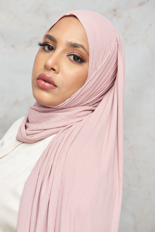 Rose Premium Stretch Rib Hijab