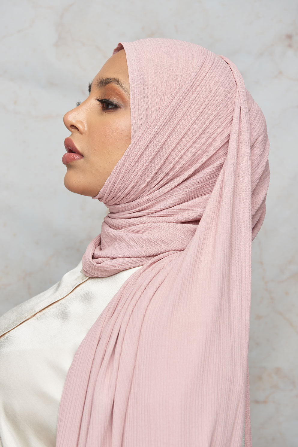 Rose Premium Stretch Rib Hijab