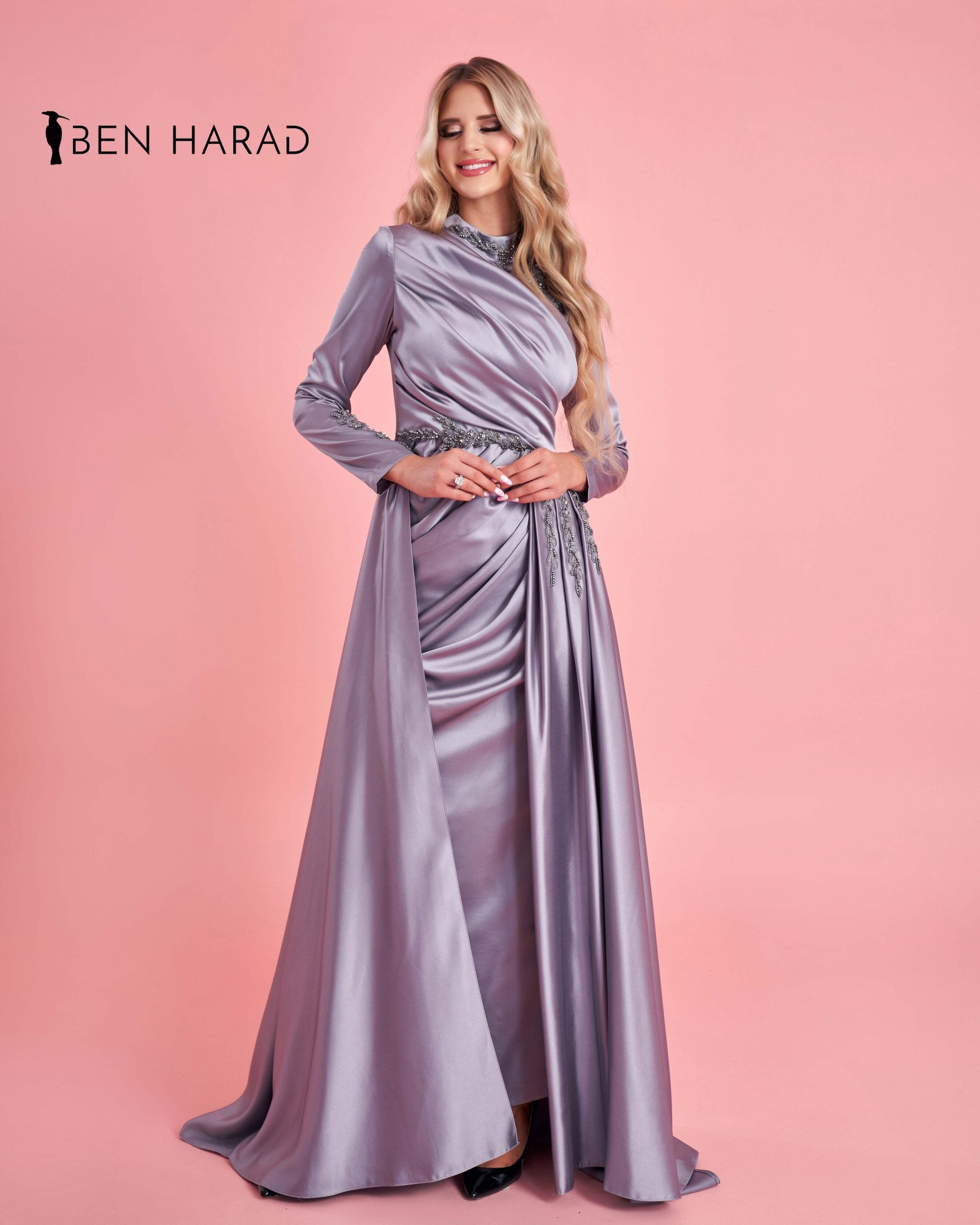 Spotlight Smile Satin Shift Dress in Lavender • Impressions Online Boutique