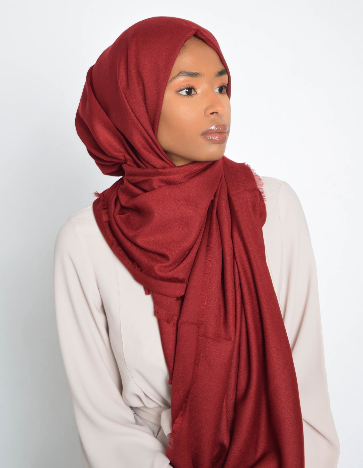 Maroon High Quality Hijab
