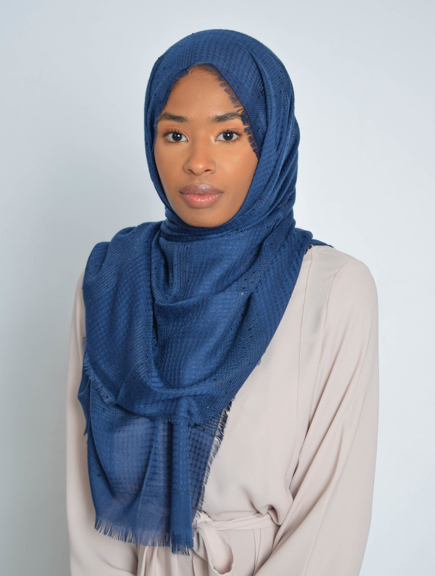 Midnight Grey Sequin Hijab