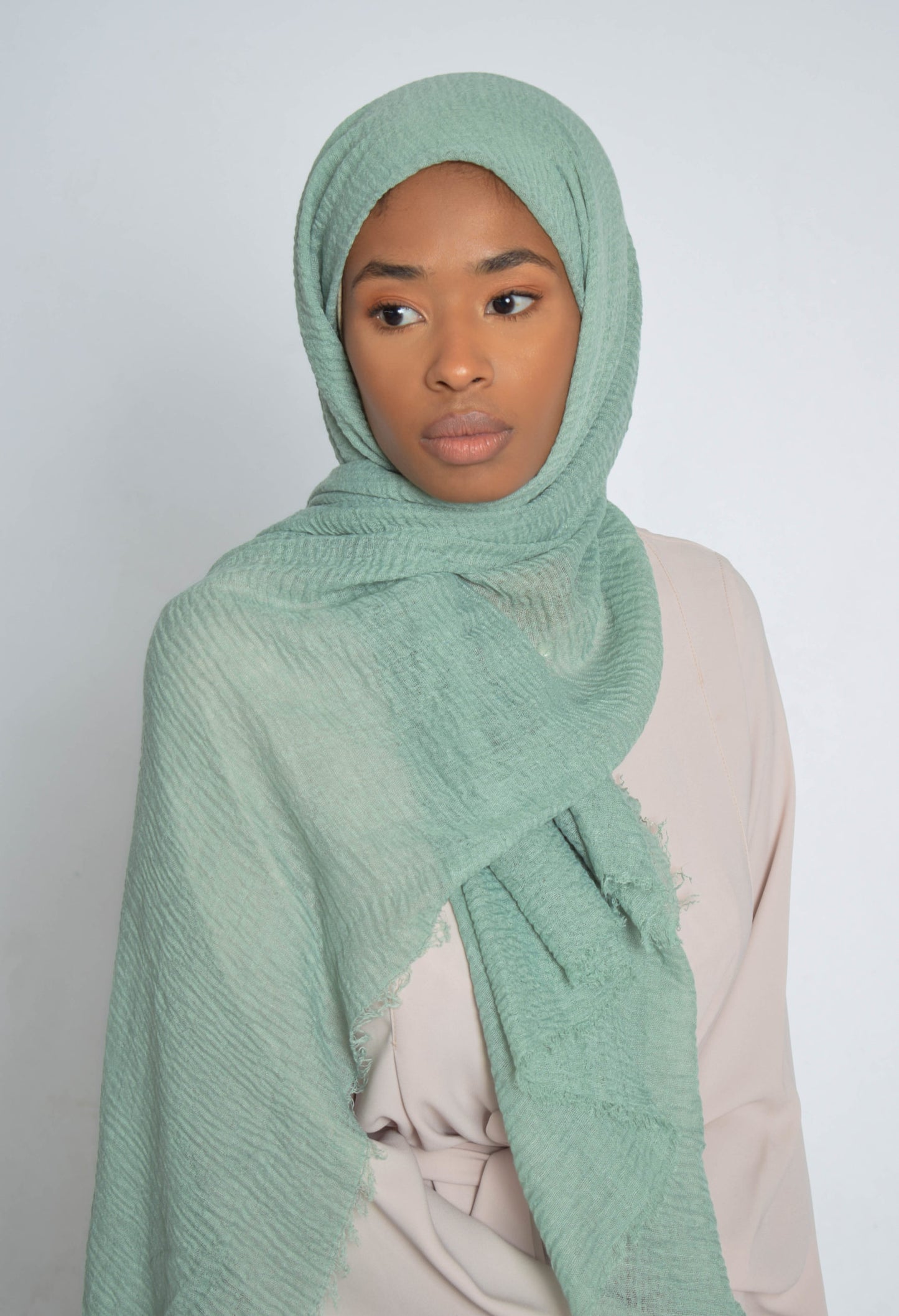 Mint Crinkle Hijab