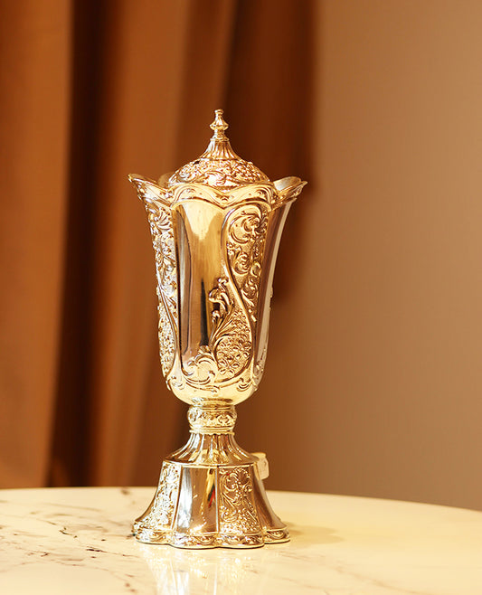 Silver - Decorative Arabian Incense burner Bakhoor Metal Traditional Mabkhara