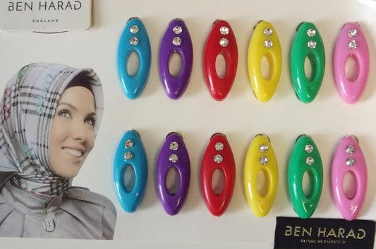 Colorful Hijab Safety Pins