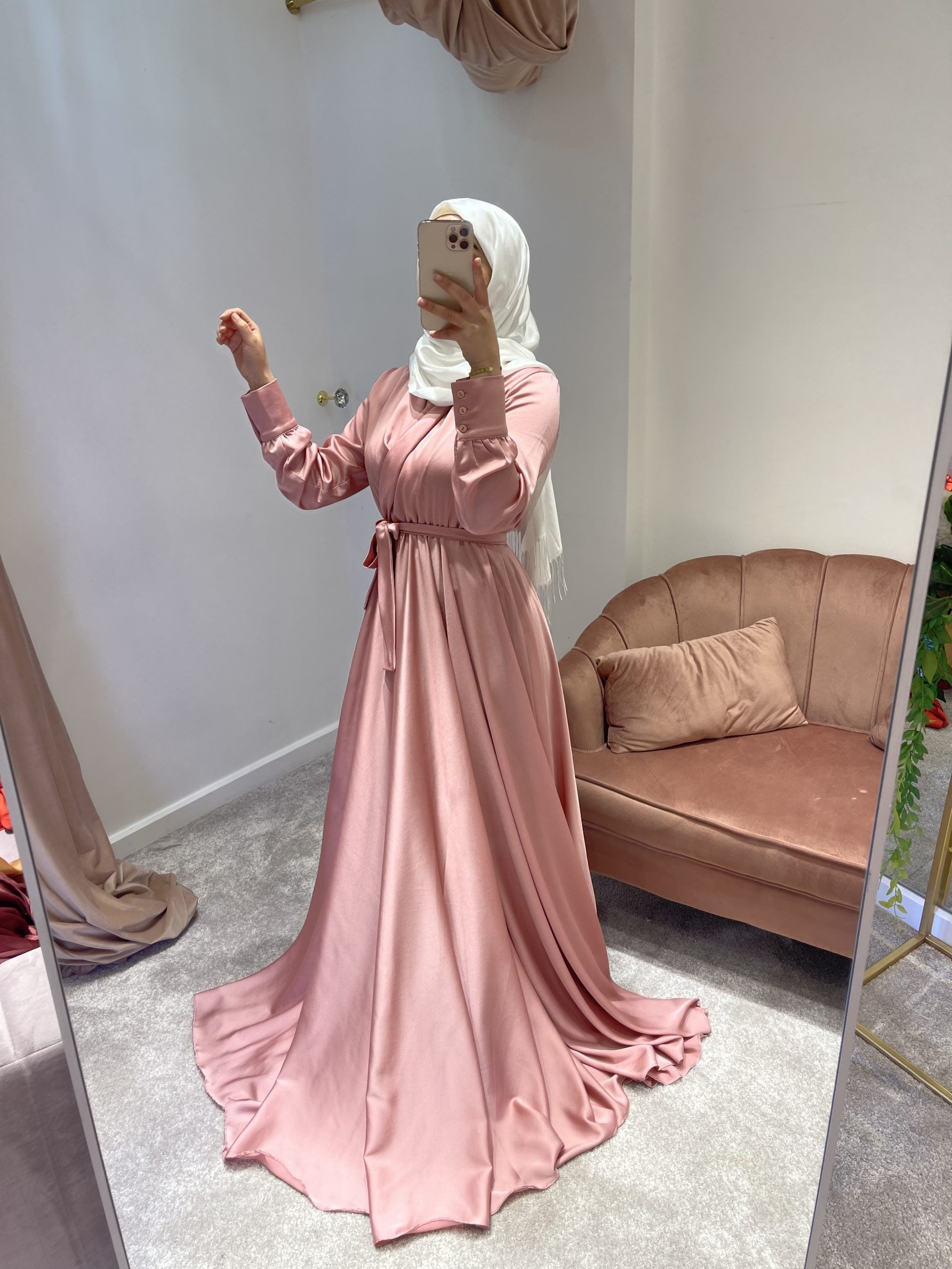 Rose coloured cheap dress