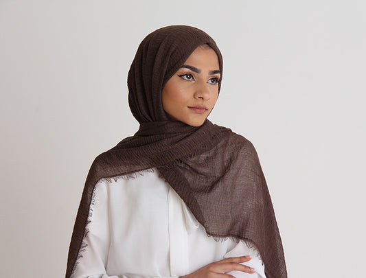 Chocolate Crinkle Hijab