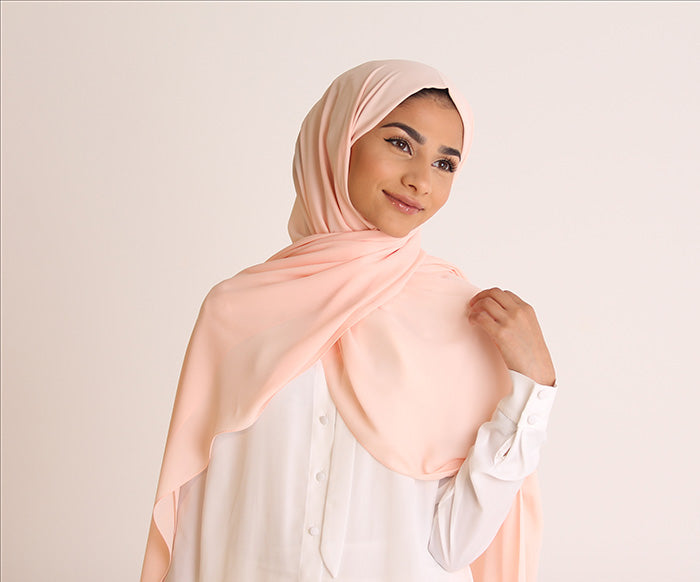 Peach Dream Luxury Crepe Hijab