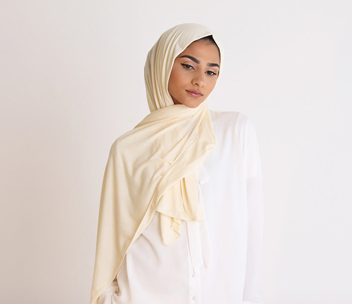 Vanilla Jersey Hijab