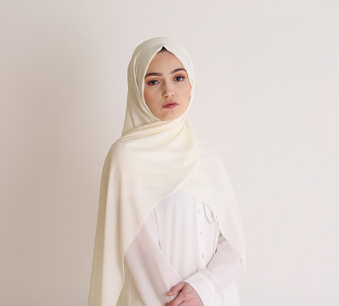 Vanilla Luxury Crepe Hijab