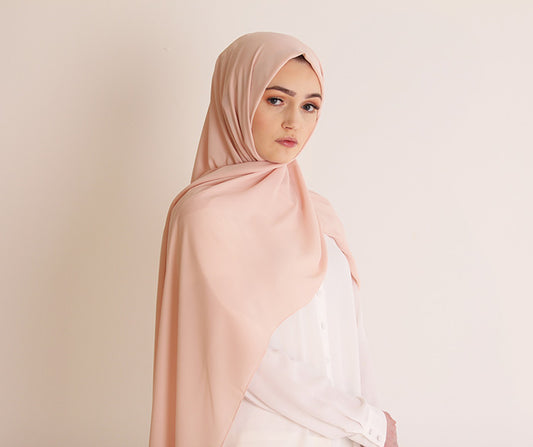 Peach Medley Luxury Crepe Hijab
