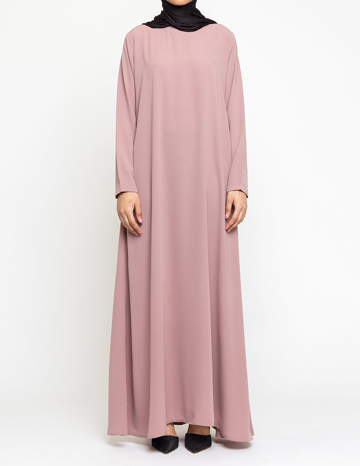 Millennial Pink Plain Customised Abaya