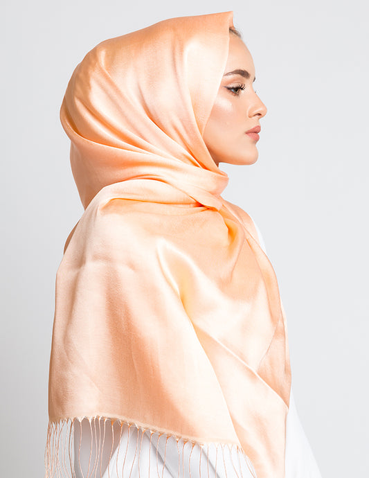 Persian Melon Soft Satin Silk Hijab