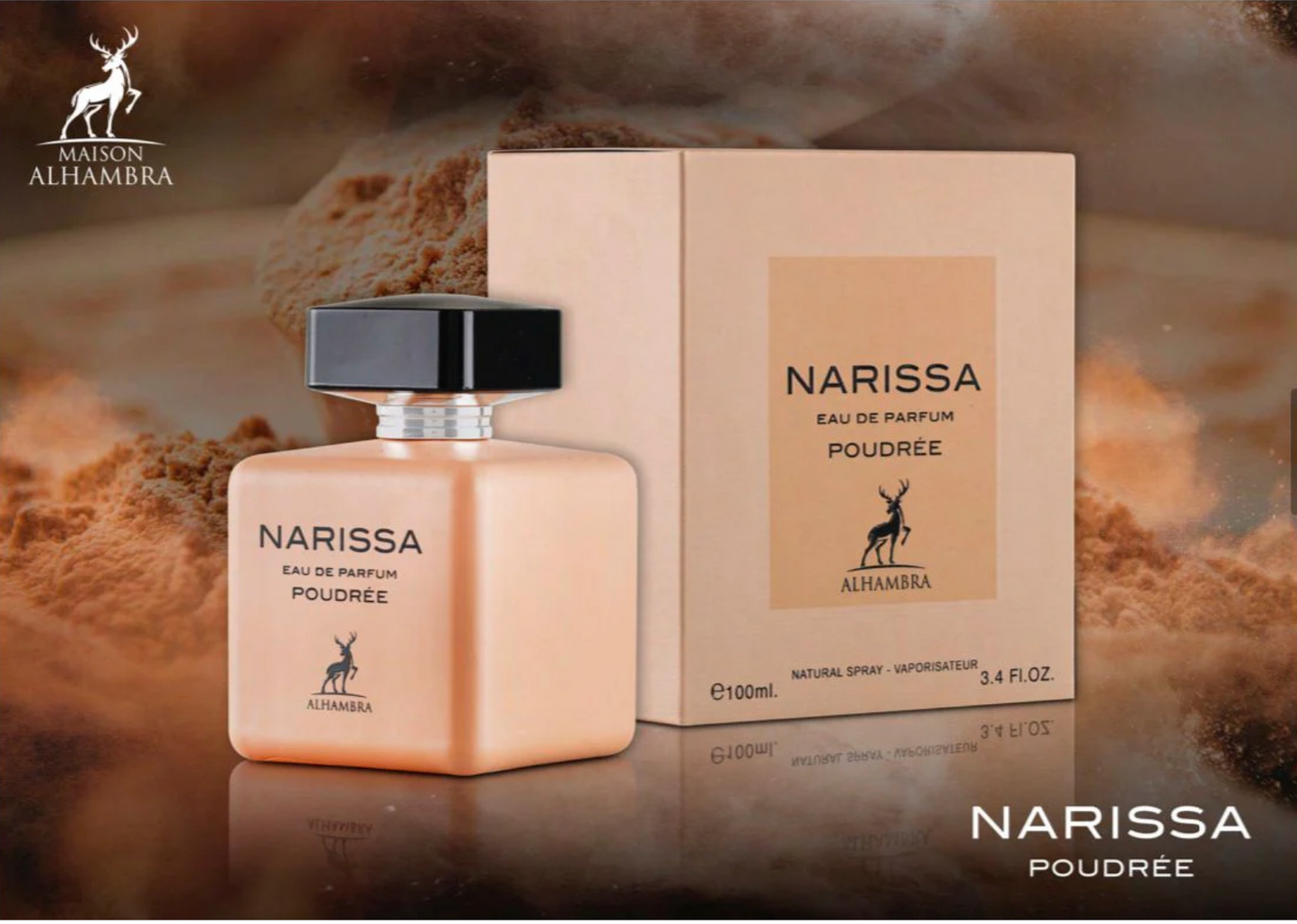 NARISSA POUDREE BY MASON ALHAMBRA - Lattafa Unisex EAU DE PARFUM  NATURAL SPRAY 100ML