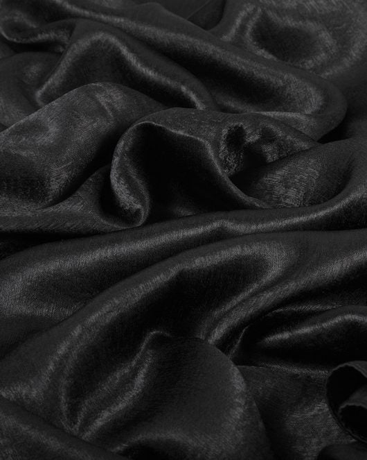 Black Luxurious Bamboo Satin Hijab