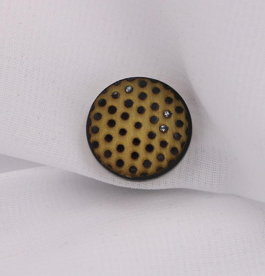 Yellow Polka Dot Hijab Magnet Pin/Clip