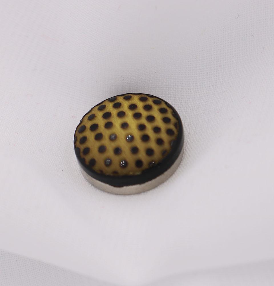 Yellow Polka Dot Hijab Magnet Pin/Clip